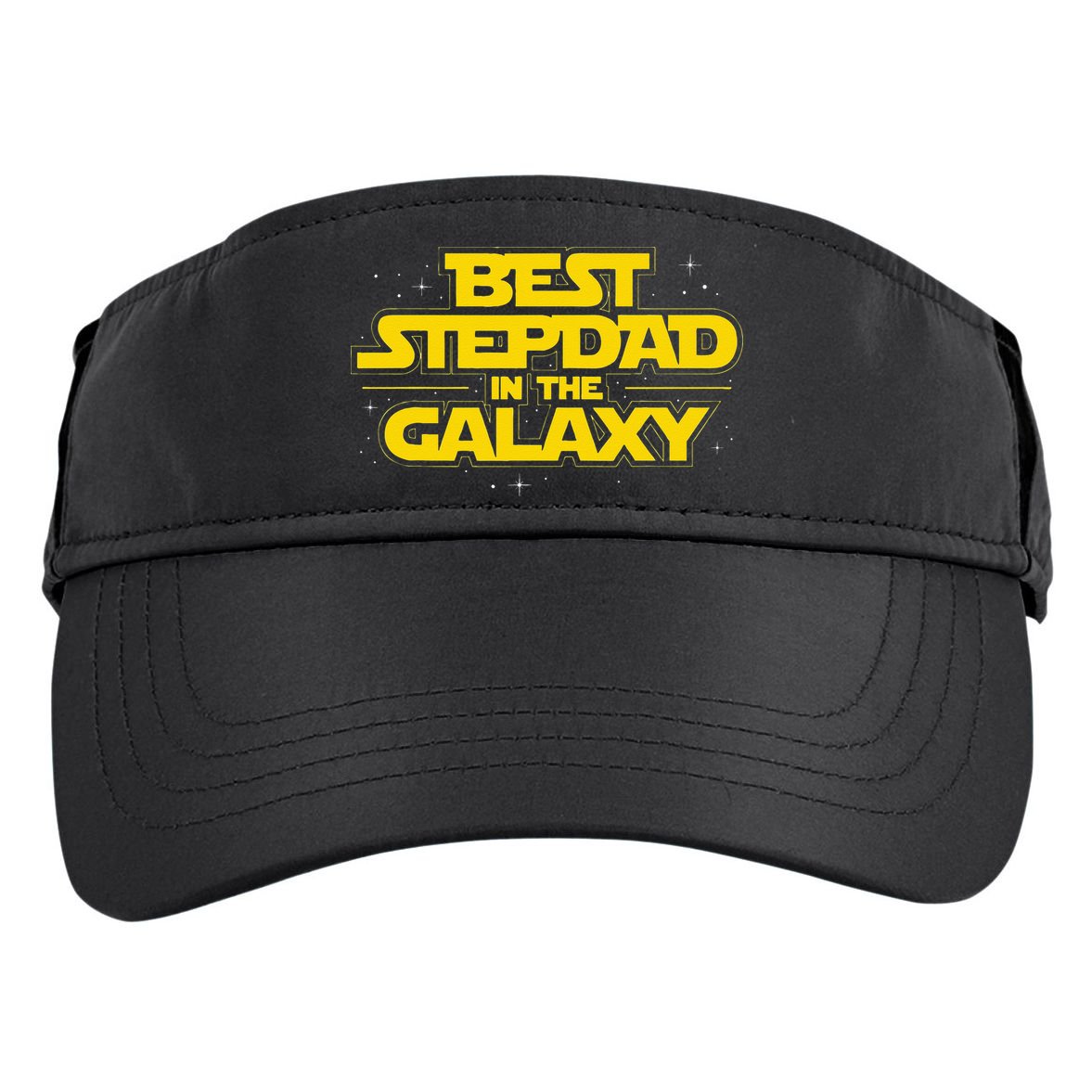 Best Stepdad In The Galaxy Stepfather Bonus Dad Fatherhood Adult Drive Performance Visor