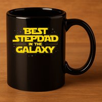 Best Stepdad In The Galaxy Stepfather Bonus Dad Fatherhood 11oz C Handle Ceramic Mug