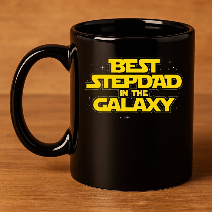 Best Stepdad In The Galaxy Stepfather Bonus Dad Fatherhood 11oz C Handle Ceramic Mug