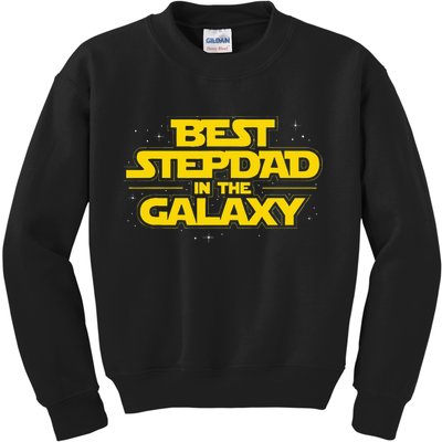 Best Stepdad In The Galaxy Stepfather Bonus Dad Fatherhood Kids Sweatshirt