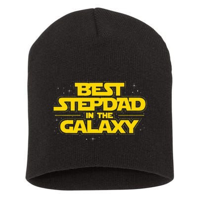 Best Stepdad In The Galaxy Stepfather Bonus Dad Fatherhood Short Acrylic Beanie
