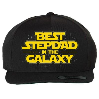 Best Stepdad In The Galaxy Stepfather Bonus Dad Fatherhood Wool Snapback Cap