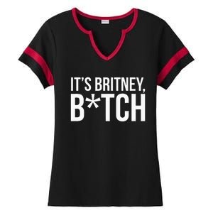 B.R.I.T.N.Ey S.P.E.A.R.S Its Britney Ladies Halftime Notch Neck Tee