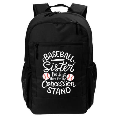 Baseball Sister IM Just Here For Concession Stand Backpack