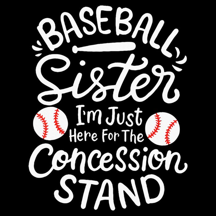 Baseball Sister IM Just Here For Concession Stand 16 in Basic Backpack