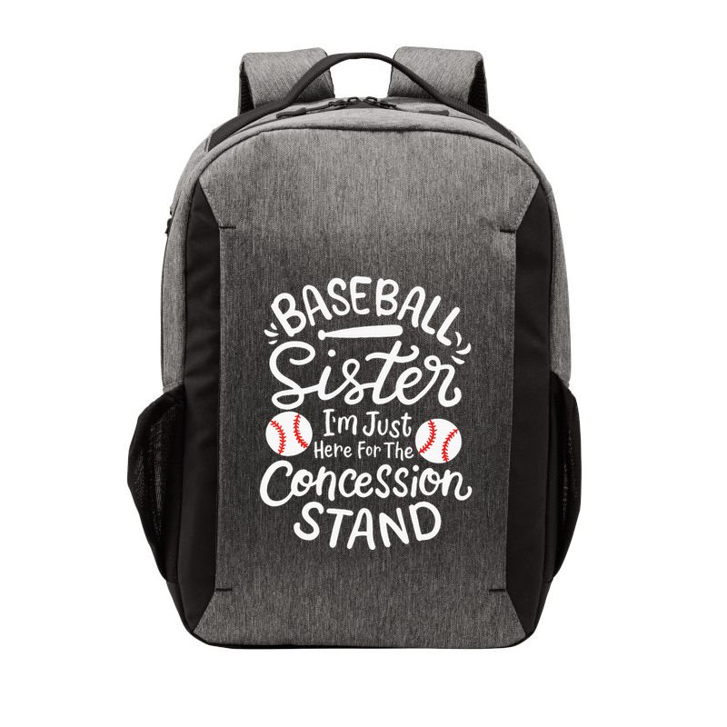 Baseball Sister IM Just Here For Concession Stand Vector Backpack