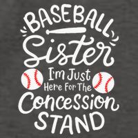 Baseball Sister IM Just Here For Concession Stand Vector Backpack