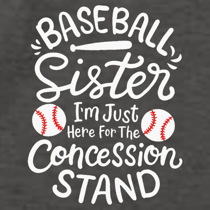 Baseball Sister IM Just Here For Concession Stand Vector Backpack