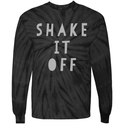 Black Shake It Off Classic Fit Trendy Music Lover's  Tie-Dye Long Sleeve Shirt