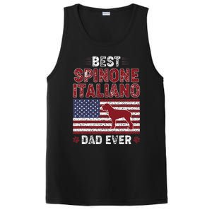 Best Spinone Italiano Dad Ever American Flag Dog Dad PosiCharge Competitor Tank