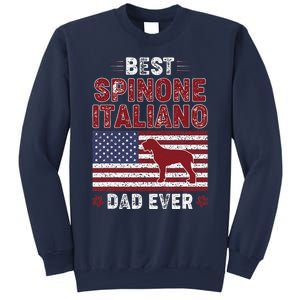 Best Spinone Italiano Dad Ever American Flag Dog Dad Sweatshirt