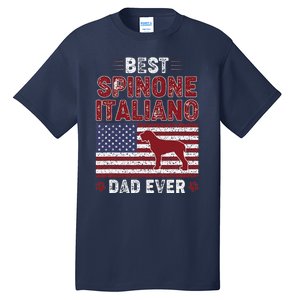 Best Spinone Italiano Dad Ever American Flag Dog Dad Tall T-Shirt