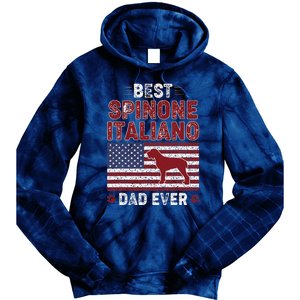 Best Spinone Italiano Dad Ever American Flag Dog Dad Tie Dye Hoodie