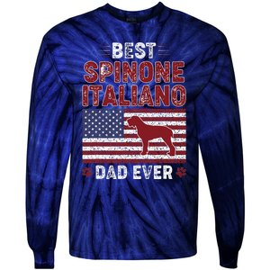 Best Spinone Italiano Dad Ever American Flag Dog Dad Tie-Dye Long Sleeve Shirt