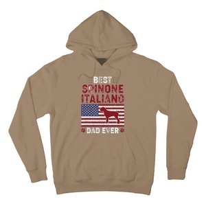 Best Spinone Italiano Dad Ever American Flag Dog Dad Hoodie