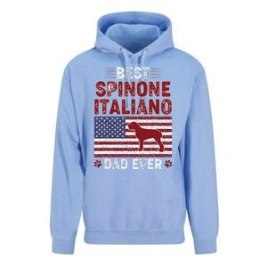 Best Spinone Italiano Dad Ever American Flag Dog Dad Unisex Surf Hoodie