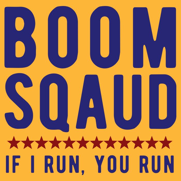 Boom Squad If I Run You Run Funny 4th Of July Pom Pom 12in Knit Beanie