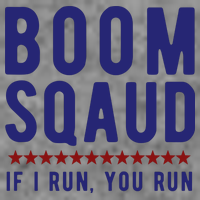 Boom Squad If I Run You Run Funny 4th Of July 7-Panel Snapback Hat