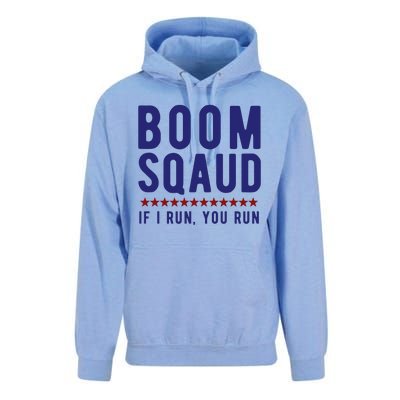 Boom Squad If I Run You Run Funny 4th Of July Unisex Surf Hoodie