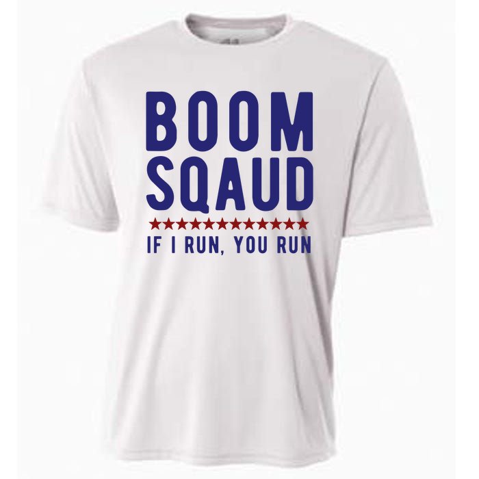 Boom Squad If I Run You Run Funny 4th Of July Cooling Performance Crew T-Shirt