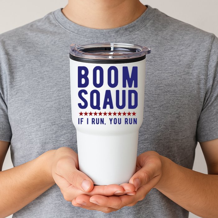 Boom Squad If I Run You Run Funny 4th Of July Tumbler