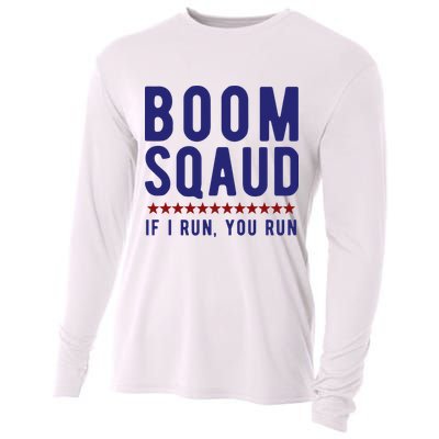 Boom Squad If I Run You Run Funny 4th Of July Cooling Performance Long Sleeve Crew