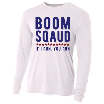 Boom Squad If I Run You Run Funny 4th Of July Cooling Performance Long Sleeve Crew