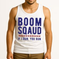 Boom Squad If I Run You Run Funny 4th Of July Tank Top