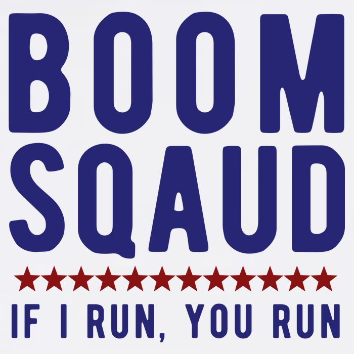 Boom Squad If I Run You Run Funny 4th Of July Women's V-Neck T-Shirt