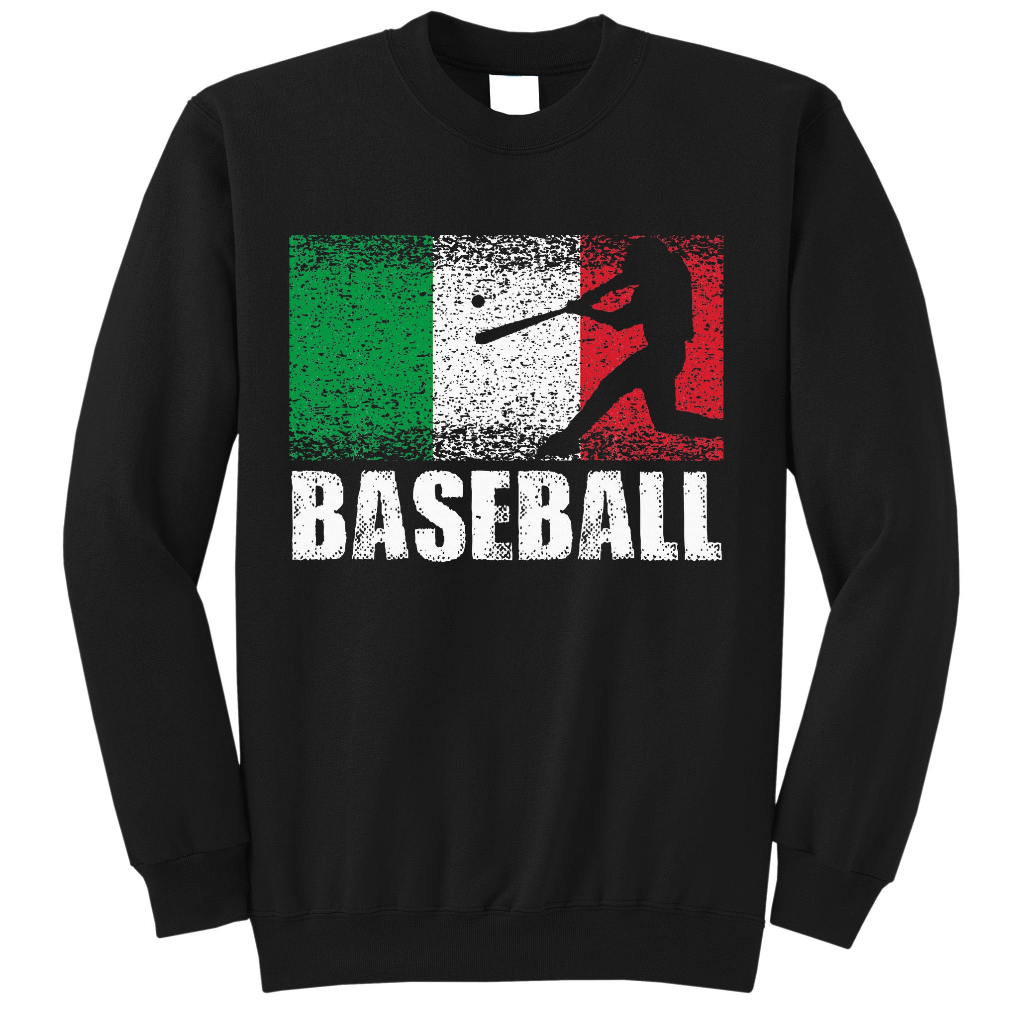 Baseball Sports Italy Flag Italian Baseball Sweatshirt