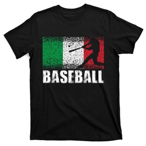 Baseball Sports Italy Flag Italian Baseball T-Shirt