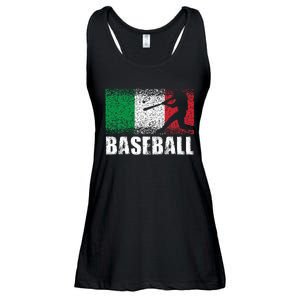 Baseball Sports Italy Flag Italian Baseball Ladies Essential Flowy Tank