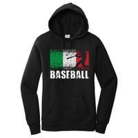 Baseball Sports Italy Flag Italian Baseball Women's Pullover Hoodie