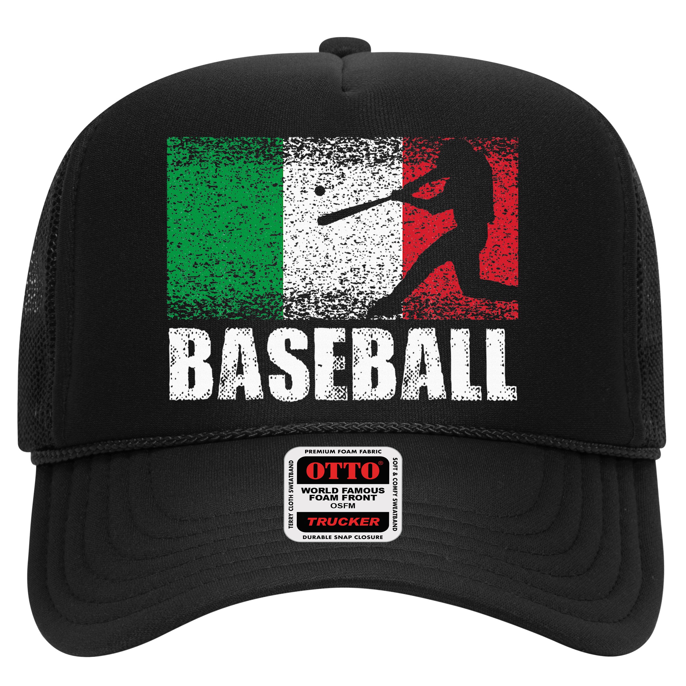 Baseball Sports Italy Flag Italian Baseball Hat