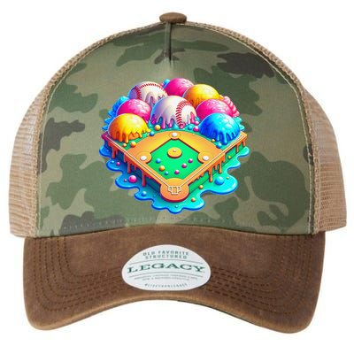 Baseball Stadiums Ice Cream Drip For Legacy Tie Dye Trucker Hat