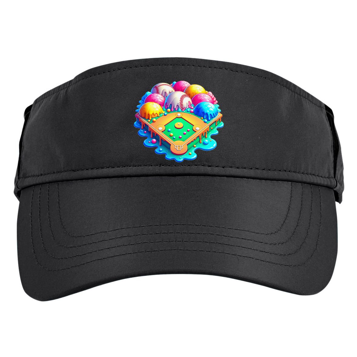 Baseball Stadiums Ice Cream Drip For Adult Drive Performance Visor