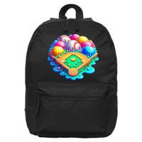 Baseball Stadiums Ice Cream Drip For 16 in Basic Backpack