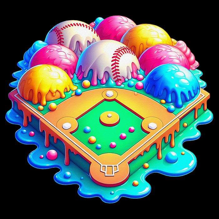 Baseball Stadiums Ice Cream Drip For 16 in Basic Backpack