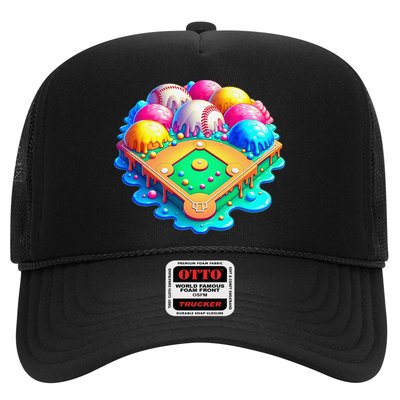 Baseball Stadiums Ice Cream Drip For Trucker Hat