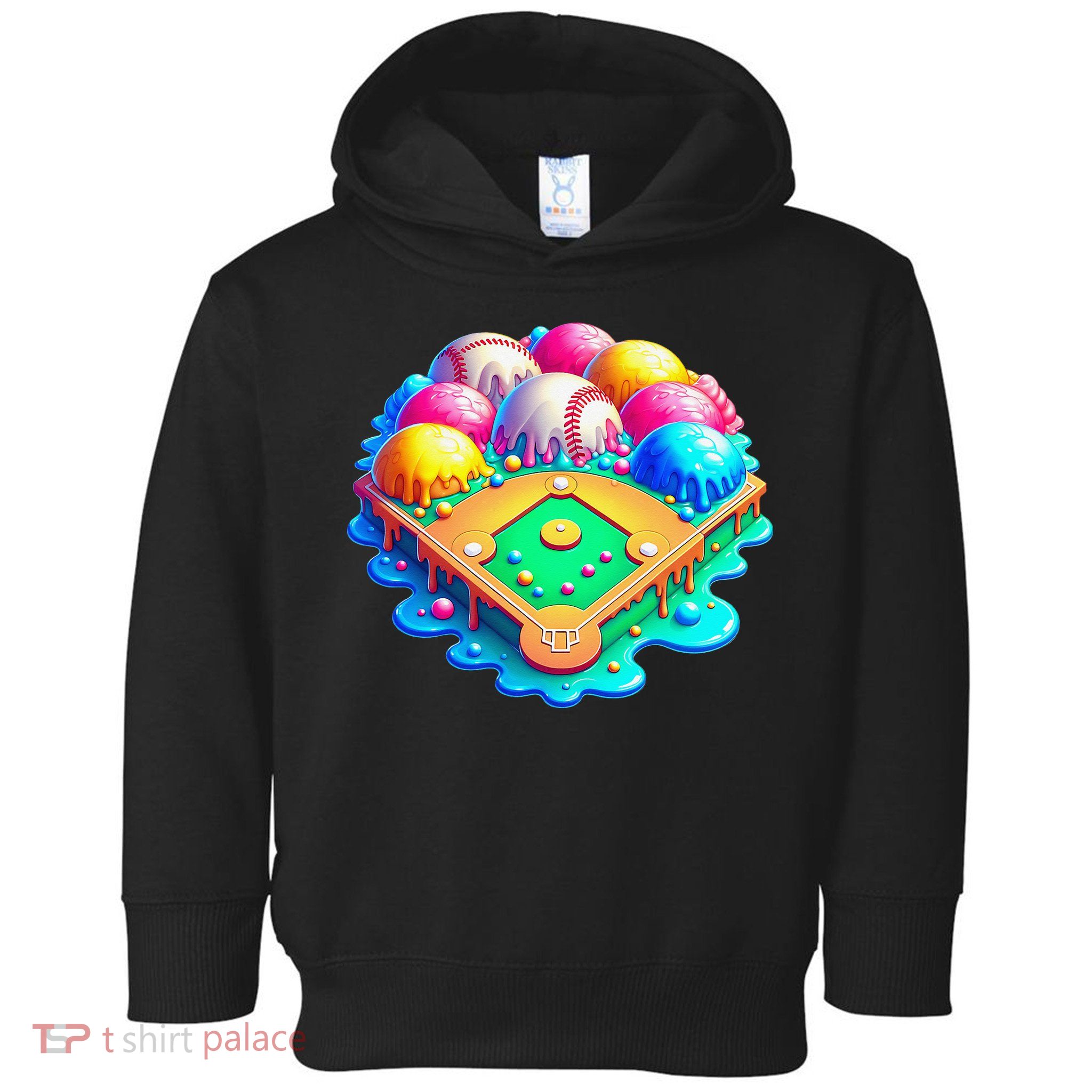 Baseball Stadiums Ice Cream Drip For Toddler Hoodie