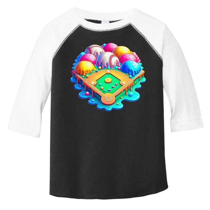 Baseball Stadiums Ice Cream Drip For Toddler Fine Jersey T-Shirt