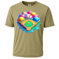 Baseball Stadiums Ice Cream Drip For Cooling Performance Crew T-Shirt