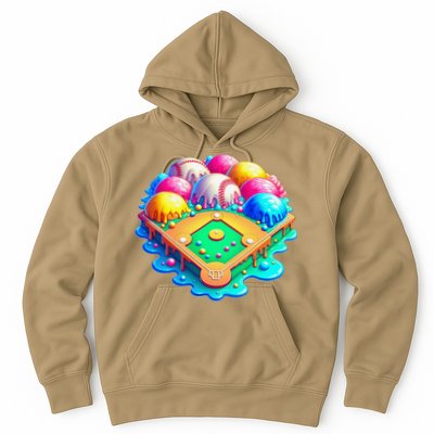 Baseball Stadiums Ice Cream Drip For Hoodie