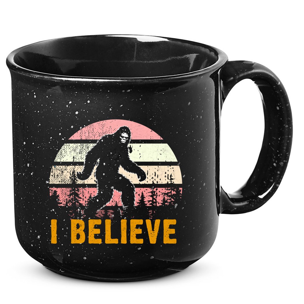 Bigfoot Squatch I Believe Bigfoot 15oz Campfire Ceramic Mug
