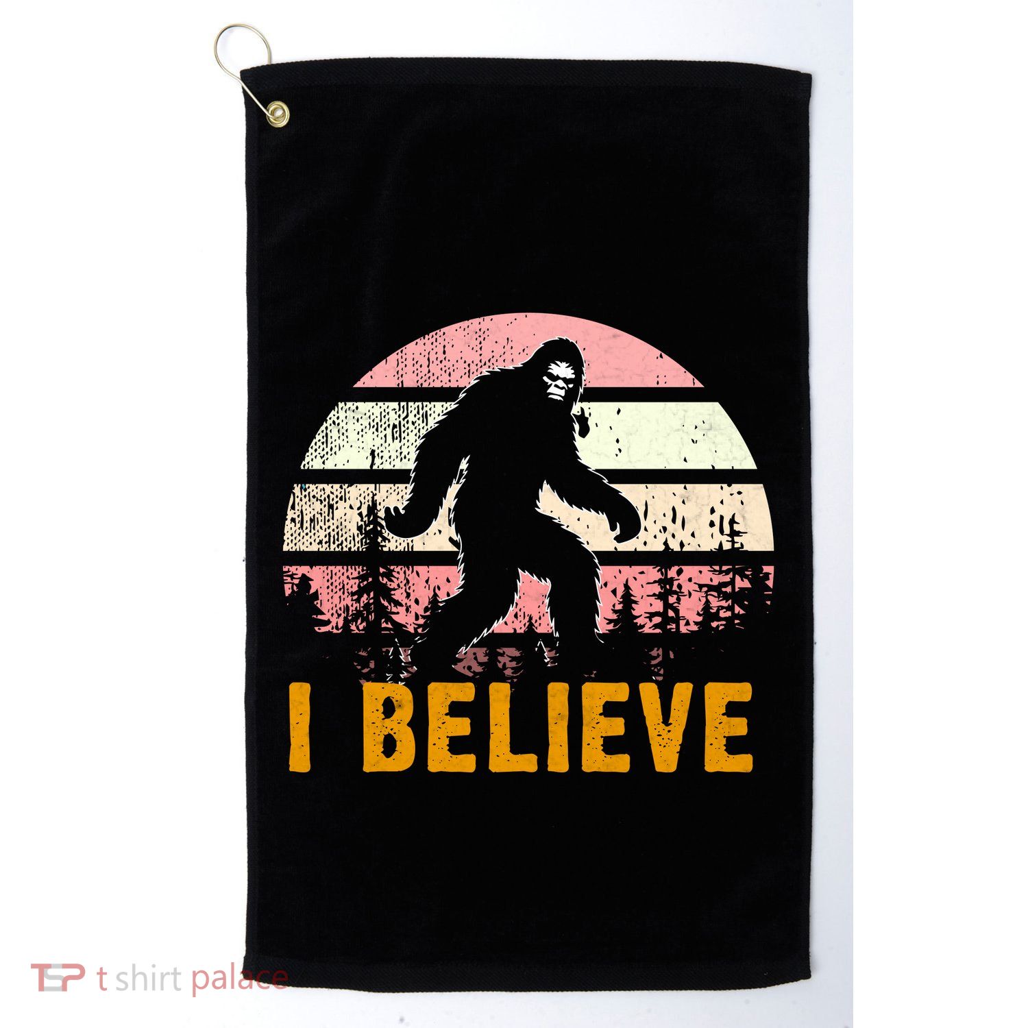 Bigfoot Squatch I Believe Bigfoot Golf Towel