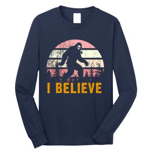 Bigfoot Squatch I Believe Bigfoot Long Sleeve Shirt