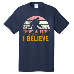 Bigfoot Squatch I Believe Bigfoot Tall T-Shirt