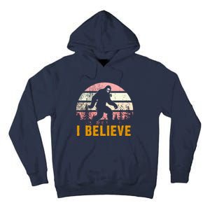 Bigfoot Squatch I Believe Bigfoot Tall Hoodie