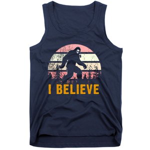 Bigfoot Squatch I Believe Bigfoot Tank Top