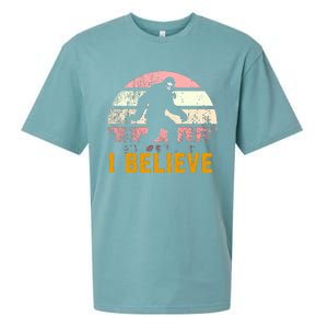 Bigfoot Squatch I Believe Bigfoot Sueded Cloud Jersey T-Shirt